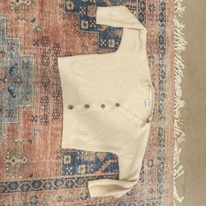 Tan cardigan sweater